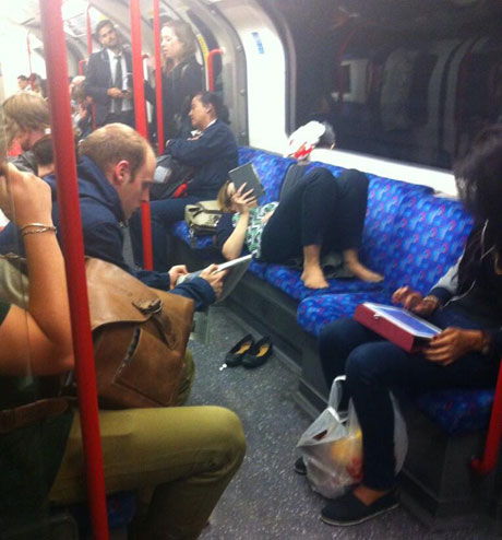 To think that pregnant women don't trump everybody else for a seat on the tube?