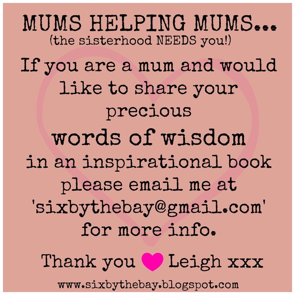 MUMS needed to contribute wisdom for an inspirational book