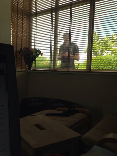The window cleaner has been stood at the same window for 20 minutes just texting. WIBU to ask him to bugger off?