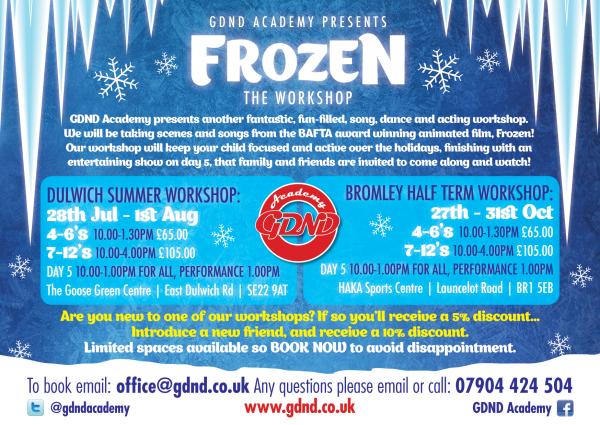 Children's Summer Holidays Workshop!