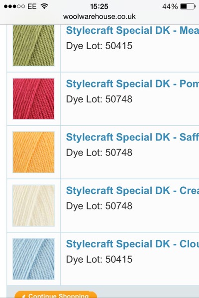 Please critique my wool choice - stylecraft dk colours for baby blanket