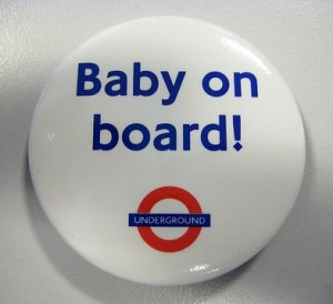 Londoners- when do you start wearing baby on board badge