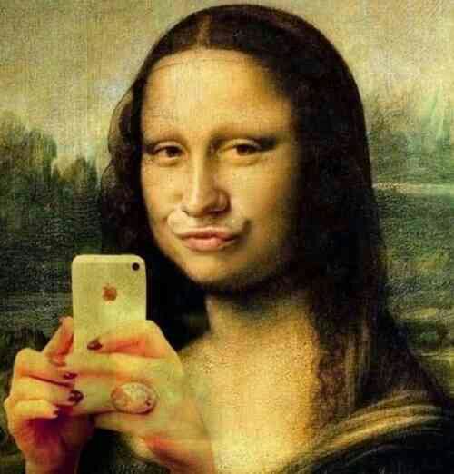To think that people who put constant selfies on Facebook....
