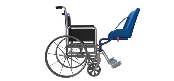 Child seat for wheelchair users
