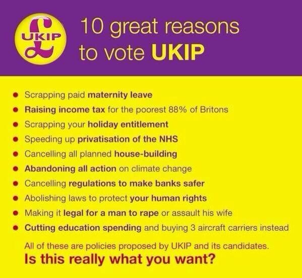 to ask -what is the problem with UKIP