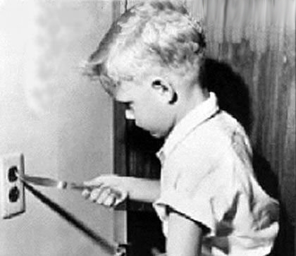 to remind everyone that socket covers are dangerous!