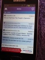 active convos on my mobile is buggered