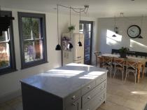 3 pendant lights over the dining table?