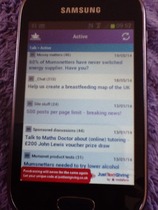active convos on my mobile is buggered
