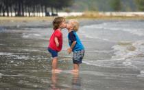 Young children kissing each other - what's appropriate?