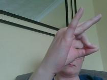 Just musing, curvature of fingers.