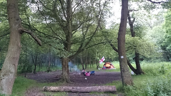 This weekend we went camping in the woods... And cooked a soufflé, from scratch, on the Cobb!