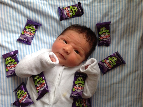 May 2014: Newborn snuggles while we await our comrades from the Drop Zone!