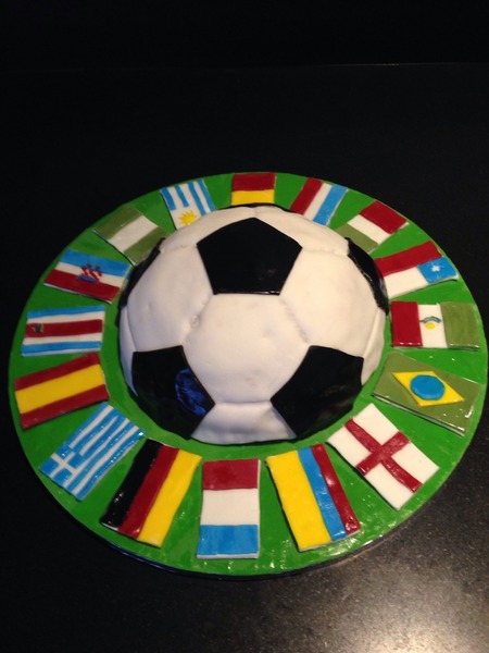 World Cup themed cake needs a home!