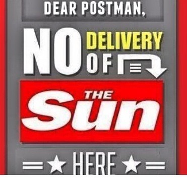 To be absolutely steaming about having a free copy of the Sun delivered by Royal Mail?