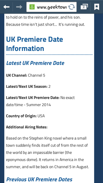 Under The Dome (Amz Prime Video)