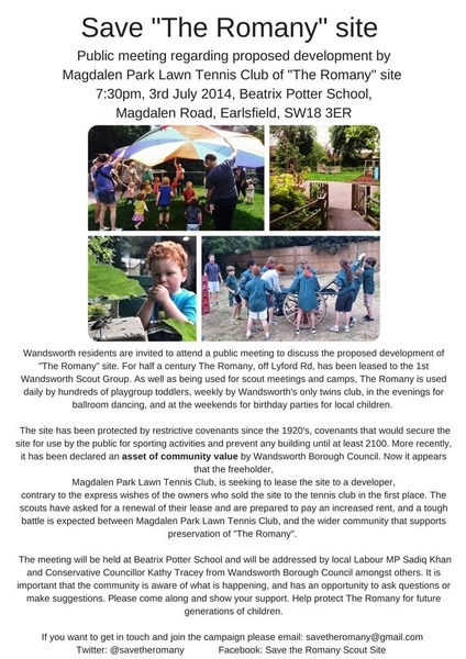The Romany Scout Site Under Threat From Developer