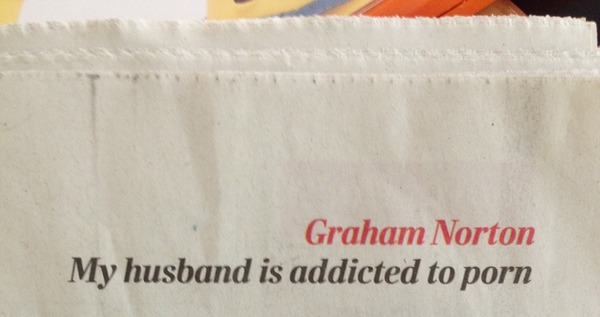 Graham Norton's answer on his "advice" page in the Telegraph