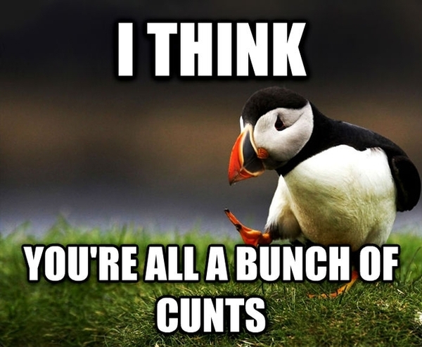 to think we should be allowed to have different opinions on threads without being insulted?
