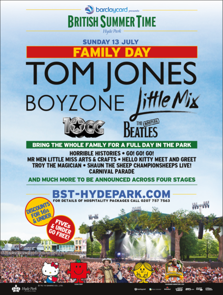 Win a Family Ticket worth £90 to the British Summer Time Family Day in Hyde Park