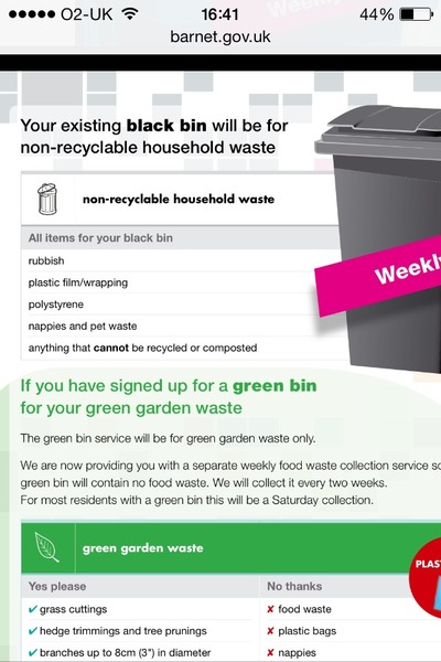My bin smells of shit.