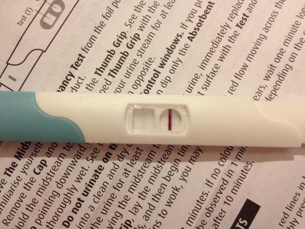 Am I imagining a second line on this test?