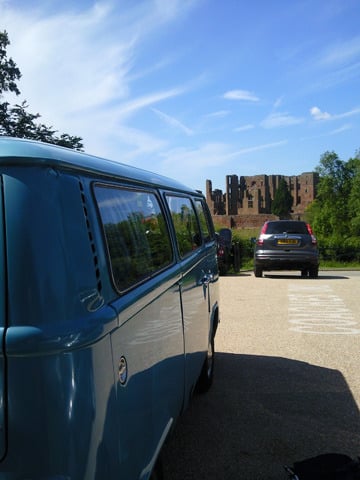 Transporting dogs in a VW camper!