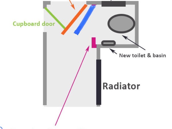 How to add a door, when not enough space to open a normal door?