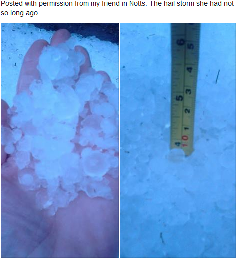 Potential for severe storms tomorrow.