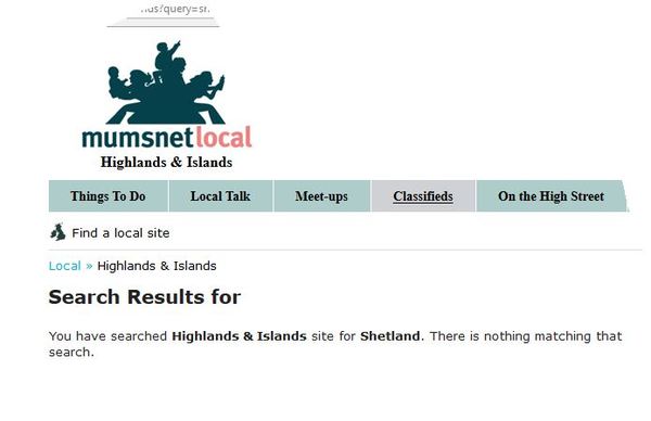 Is there any particular reason why the Mumsnet map leaves Shetland out?