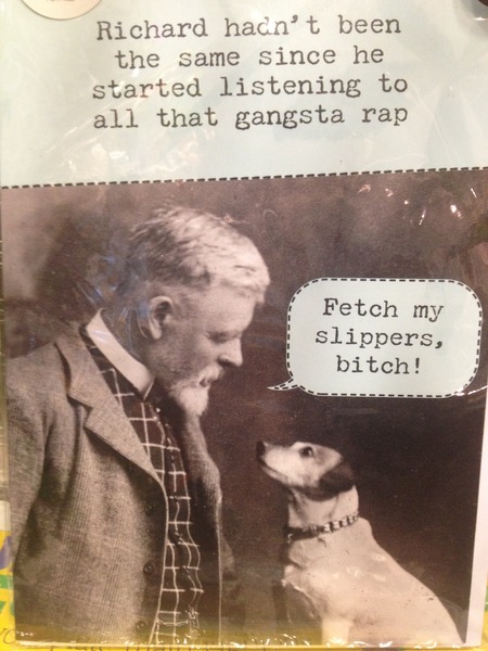 To complain to M&S about their so called 'Humour' cards