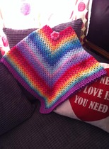 Rainbow wool colours