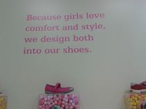 To think these posters in Clark's are sexist?