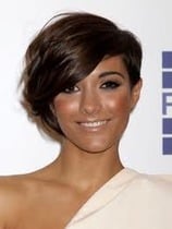 Bobbed hair shorter on one side?