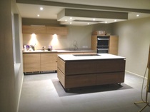 We've planned our kitchen with a hob on the peninsula. What are our options for extractor fans?