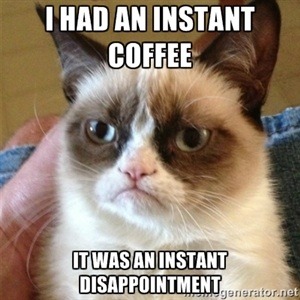 To serve guests instant coffee