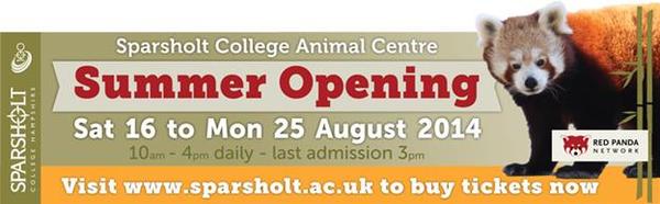Sparsholt Animal Centre - 2014 Summer Opening 16-25 August  Winchester/Hampshire