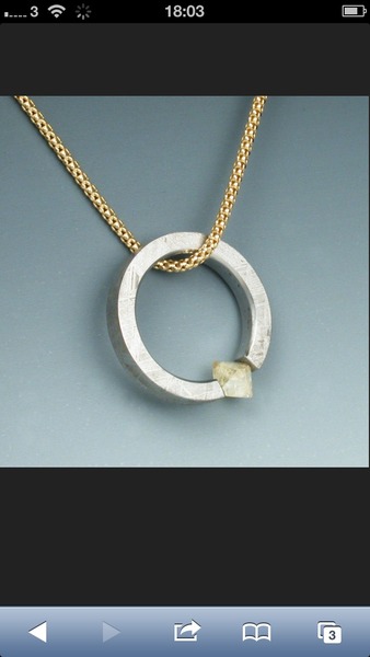 Gemstone pendant with no setting?