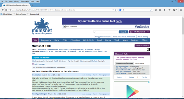 HM Govt You Decide Adverts on this site