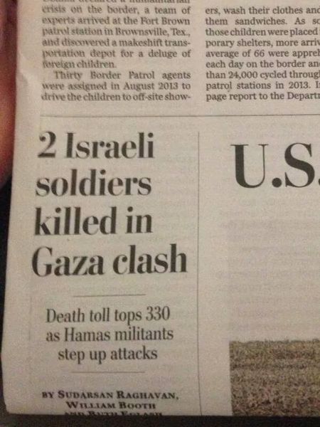 Aibu to be incensed at the lack of coverage of the protests against Israel by the mainstream media?