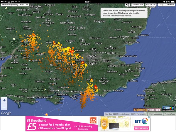 Weather warnings for saturday