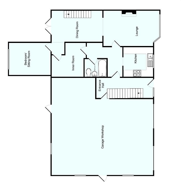 I want a 10m x 10m kitchen in a 4.5m x 6m room.