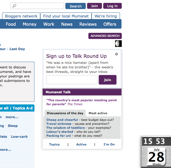 Easy way to subscribe to Mumsnet newsletters for new users