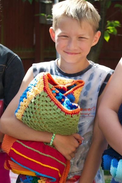 Woolly Hugs. Supporting the Chernobyl Children's Project. Can anyone help us?