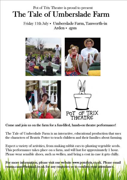 Theatre performance at Umberslade Farm - 11th July @ 4pm