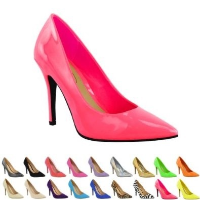 Orange Pink Heels