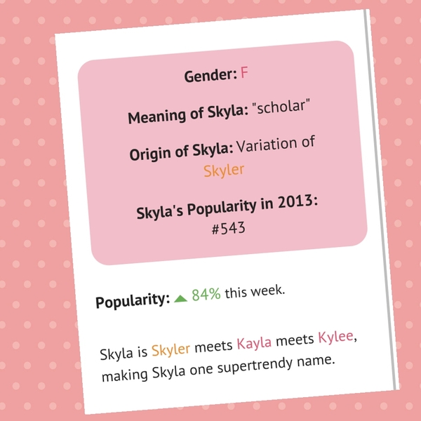 Is the name Skyla really that bad??