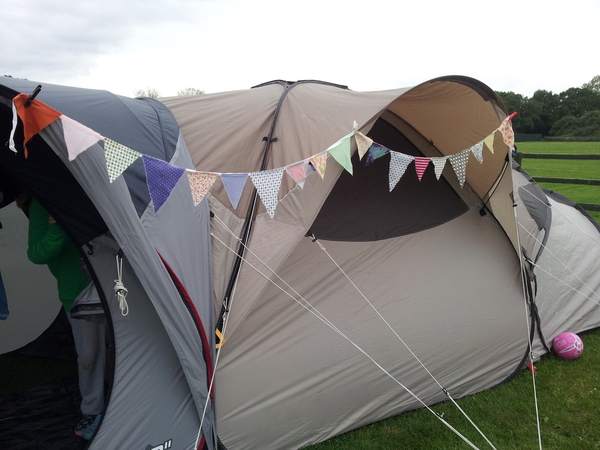 Bunting, an essential piece of camping kit.