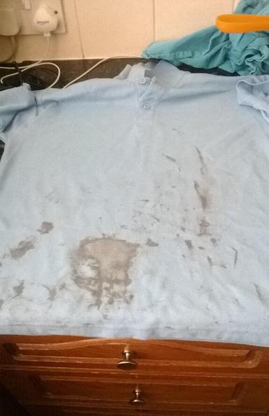 to make my dc wear stained clothes