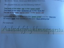How to help 7 yr old with writing+get letters more uniform in size?